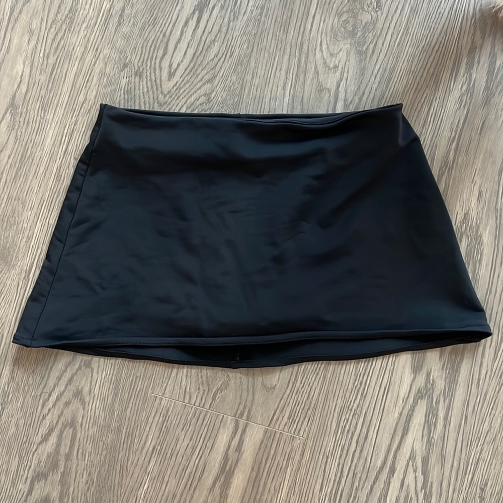 DANIELLE GUIZIO Micro Mini Stretch Skirt XS Black